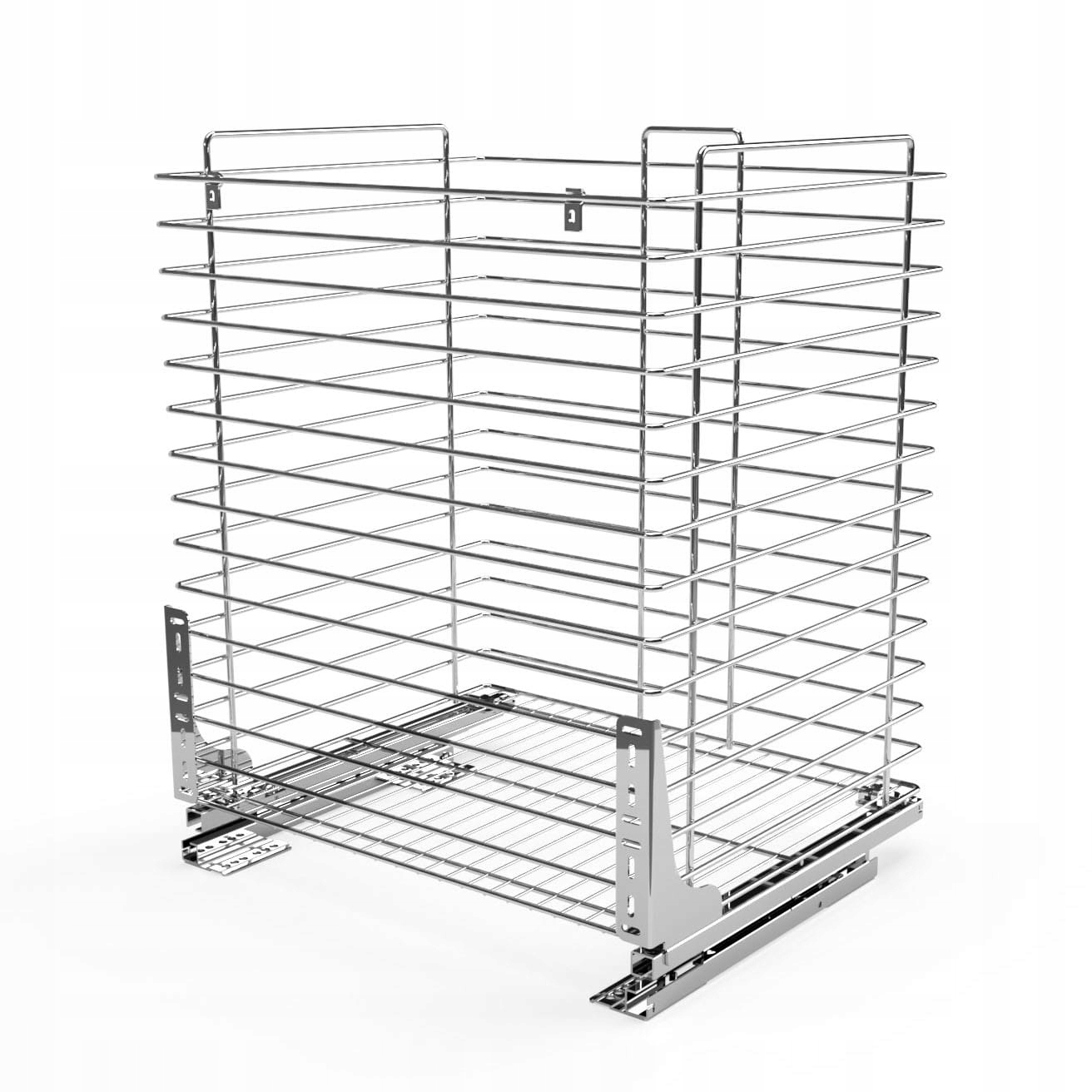 Nákladný kôš na bielizeň Nomet 400 mm, 1 úroveň, plný výsuv, tiché zatváranie